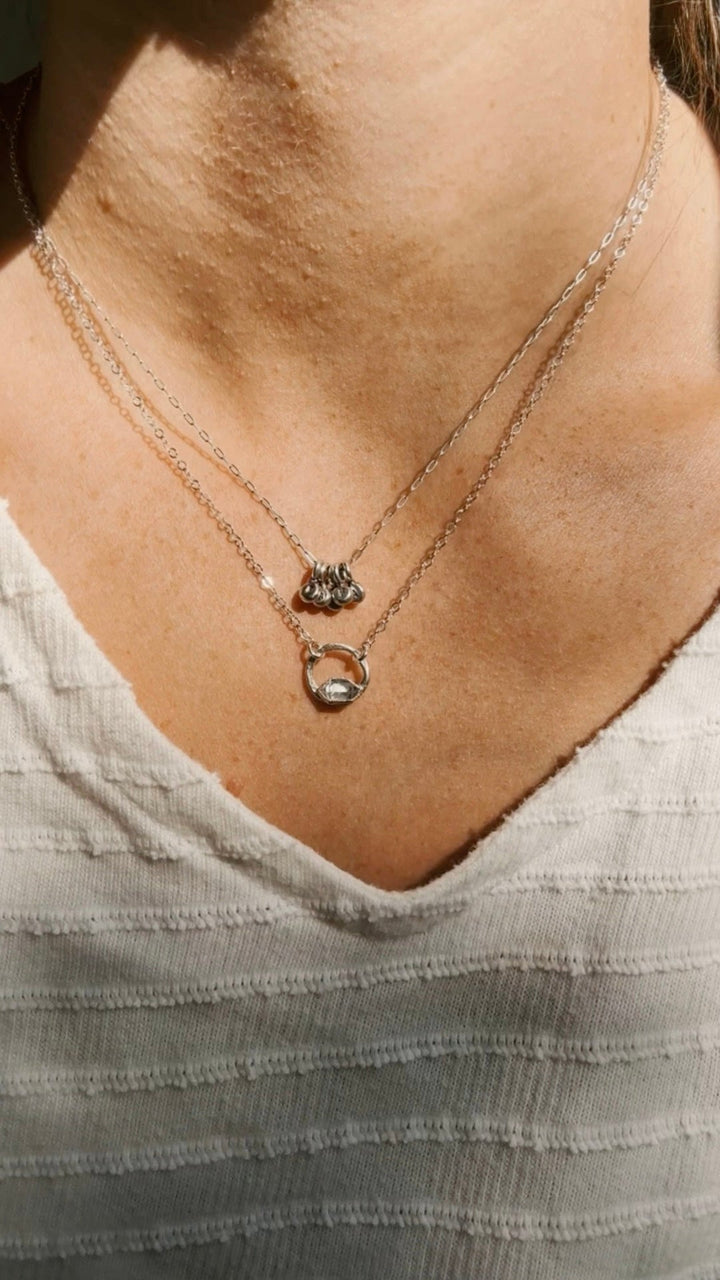 Little Initial Droplet Necklace · Customizable · Custom Birthstone Pieces ·  Little Sycamore