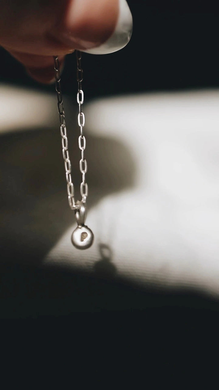 Little Initial Droplet Necklace · Customizable · Custom Birthstone Pieces ·  Little Sycamore