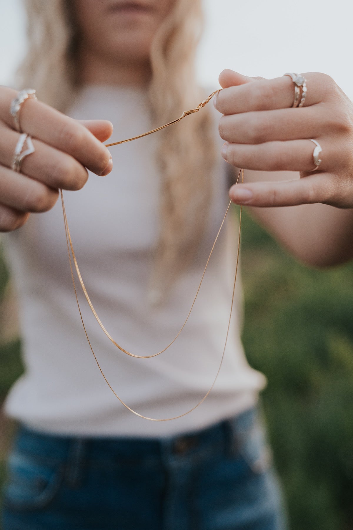 Little sycamore necklace top