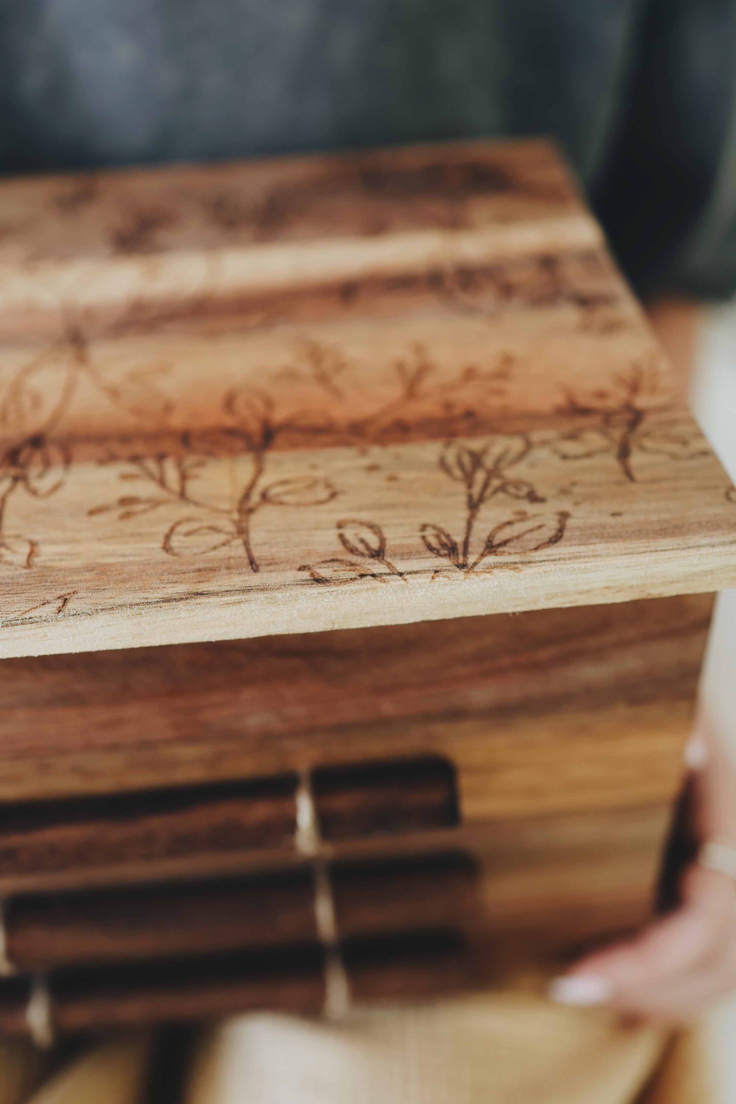 Jewelry Box – Handcrafted Acacia Wood With Multi-Level Storage