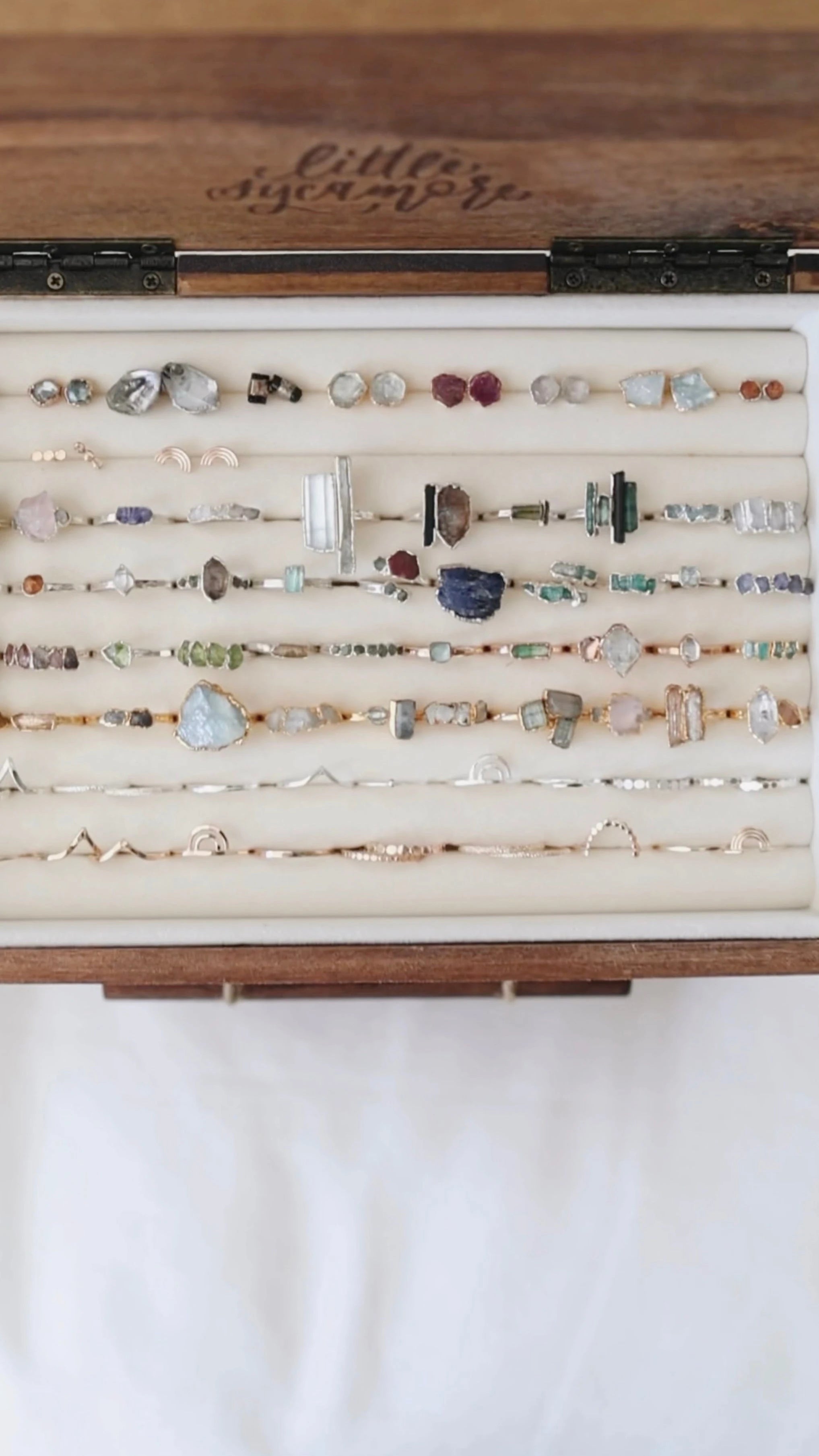 Jewelry Box – Handcrafted Acacia Wood With Multi-Level Storage