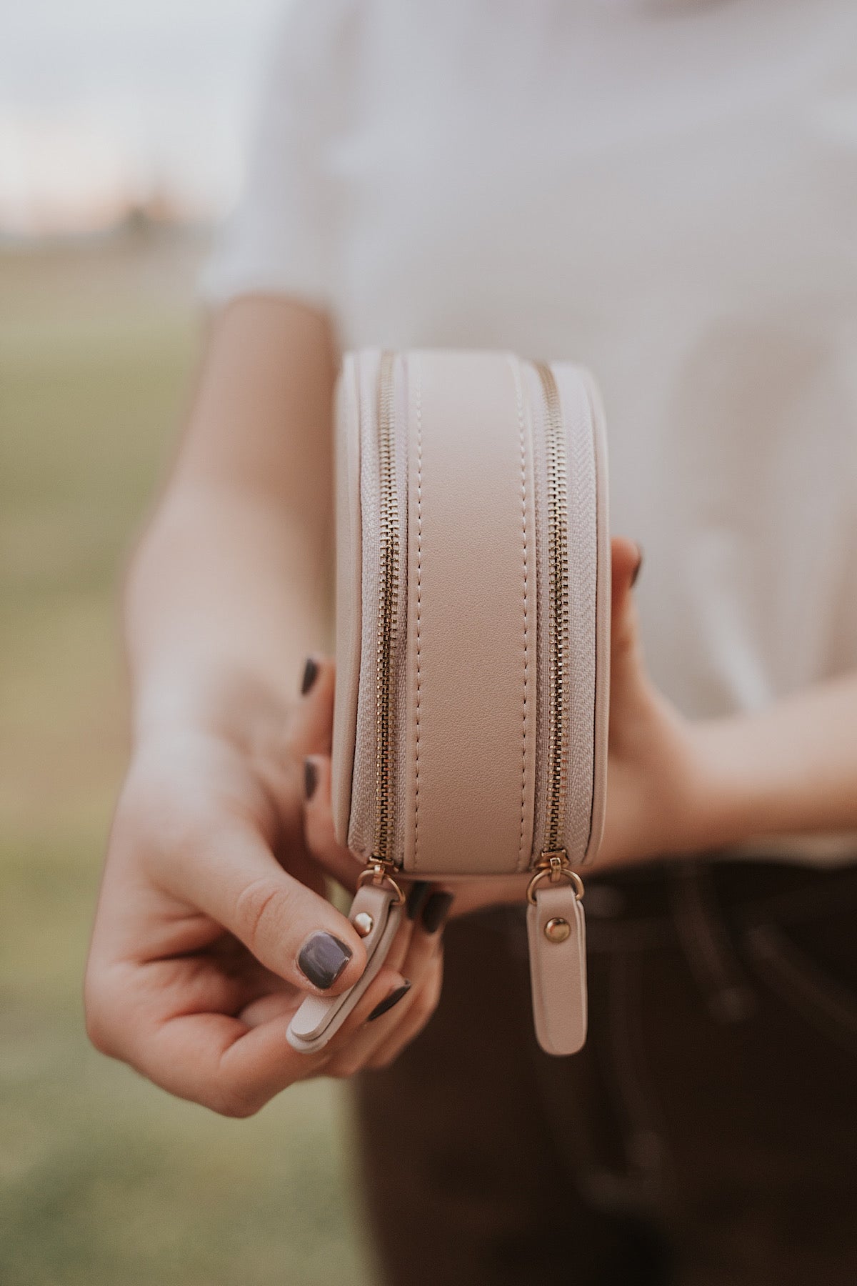 Jewelry Case – Compact Travel Organizer in Real or Vegan Leather