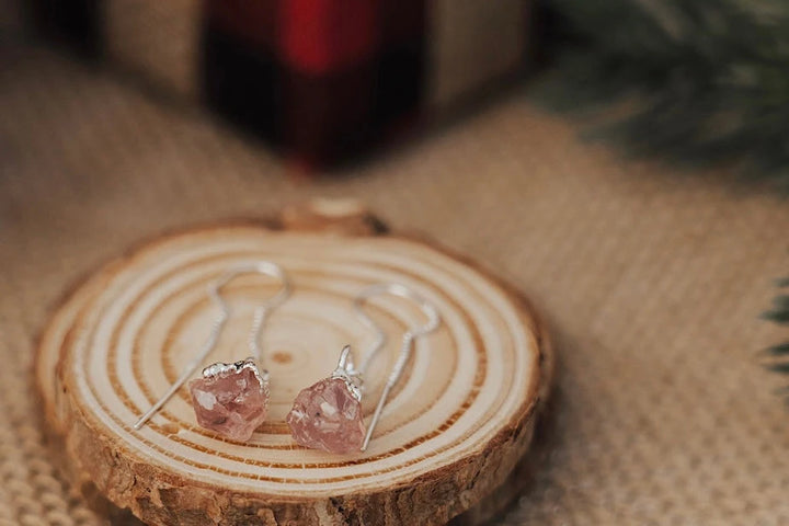 Love Always Drop Earrings · Rose Quartz · Earrings ·  Little Sycamore