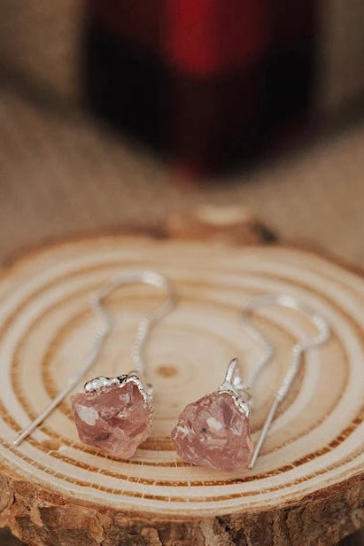 Love Always Drop Earrings · Rose Quartz · Earrings ·  Little Sycamore