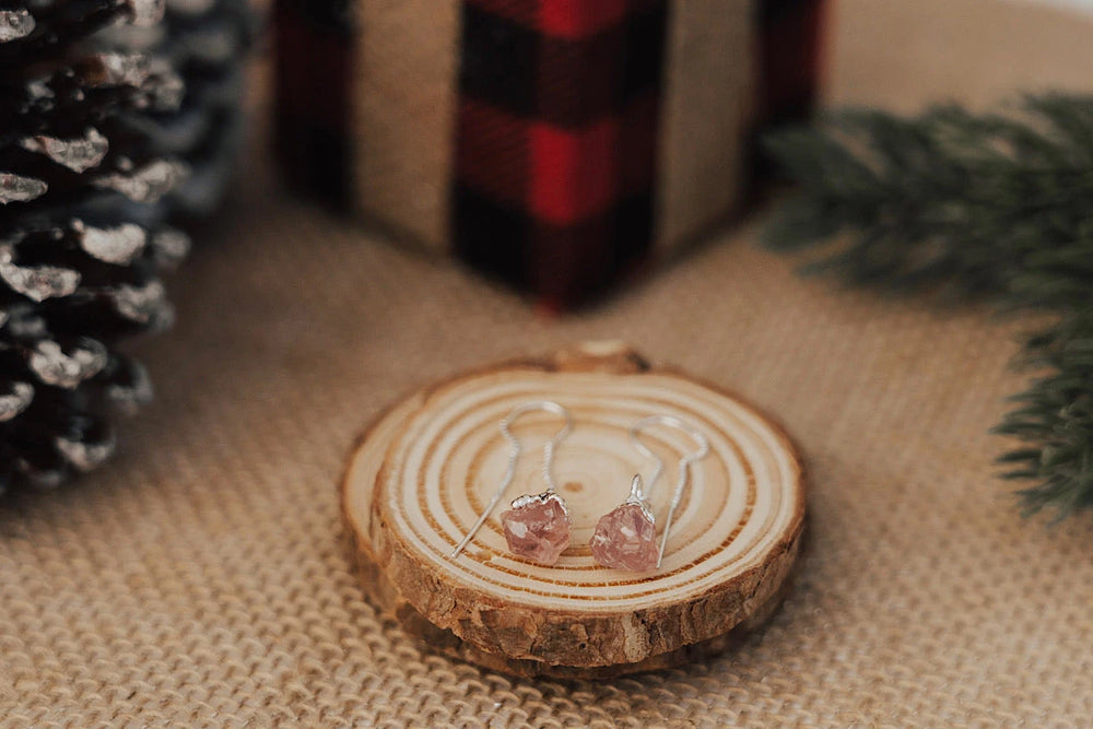 Love Always Drop Earrings · Rose Quartz · Earrings ·  Little Sycamore