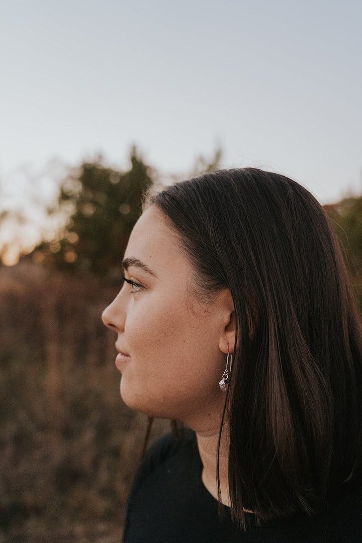 Love Always Drop Earrings · Rose Quartz · Earrings ·  Little Sycamore