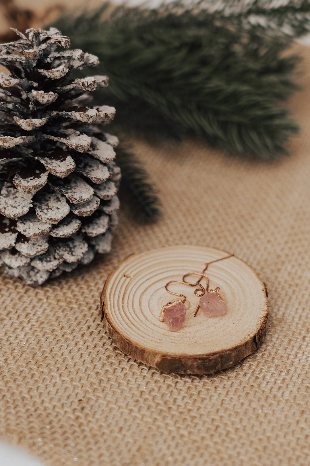 Love Always Drop Earrings · Rose Quartz · Earrings ·  Little Sycamore