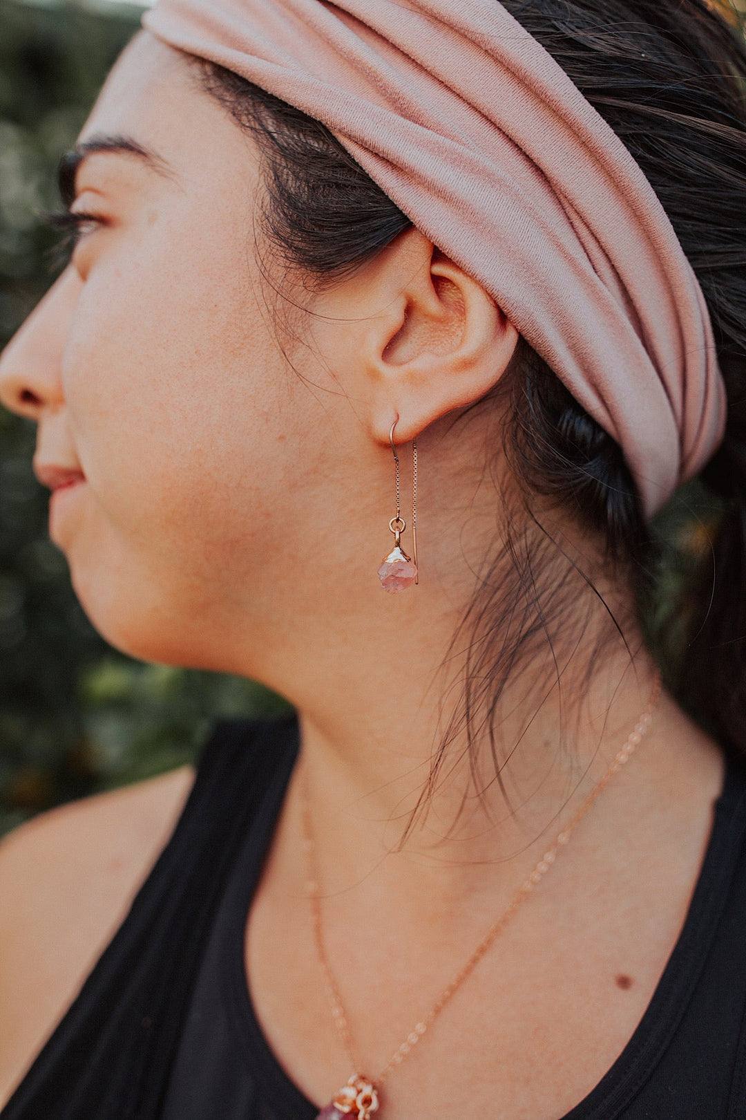 Love Always Drop Earrings · Rose Quartz · Earrings ·  Little Sycamore