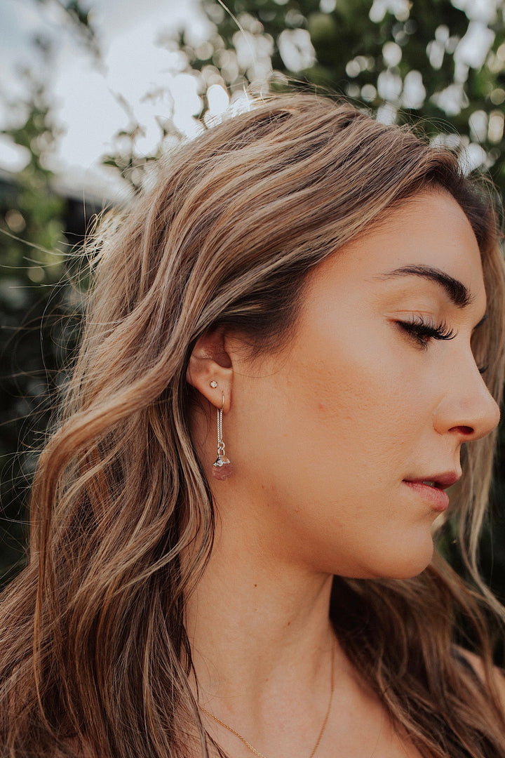 Love Always Drop Earrings · Rose Quartz · Earrings ·  Little Sycamore