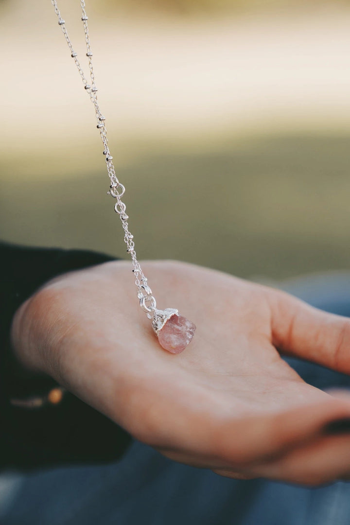 Love Long Necklace · Rose Quartz · Necklaces ·  Little Sycamore