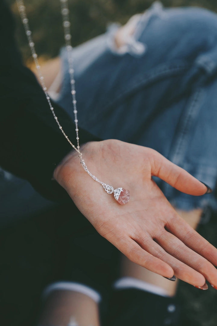 Love Long Necklace · Rose Quartz · Necklaces ·  Little Sycamore