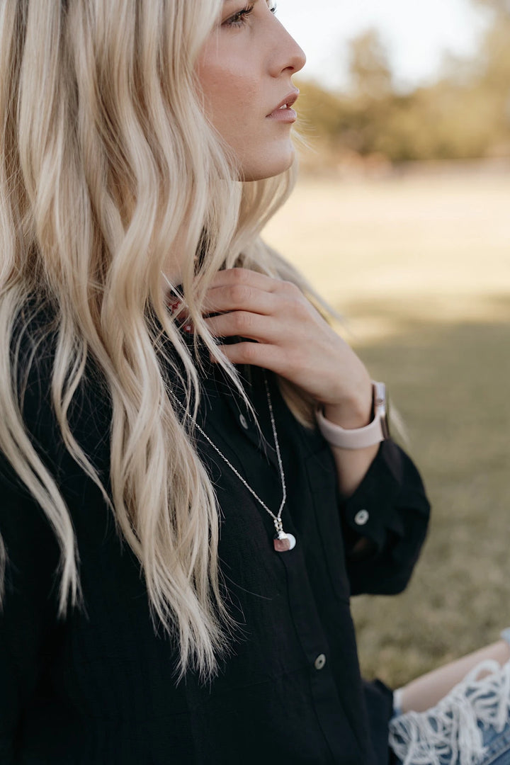 Love Long Necklace · Rose Quartz · Necklaces ·  Little Sycamore