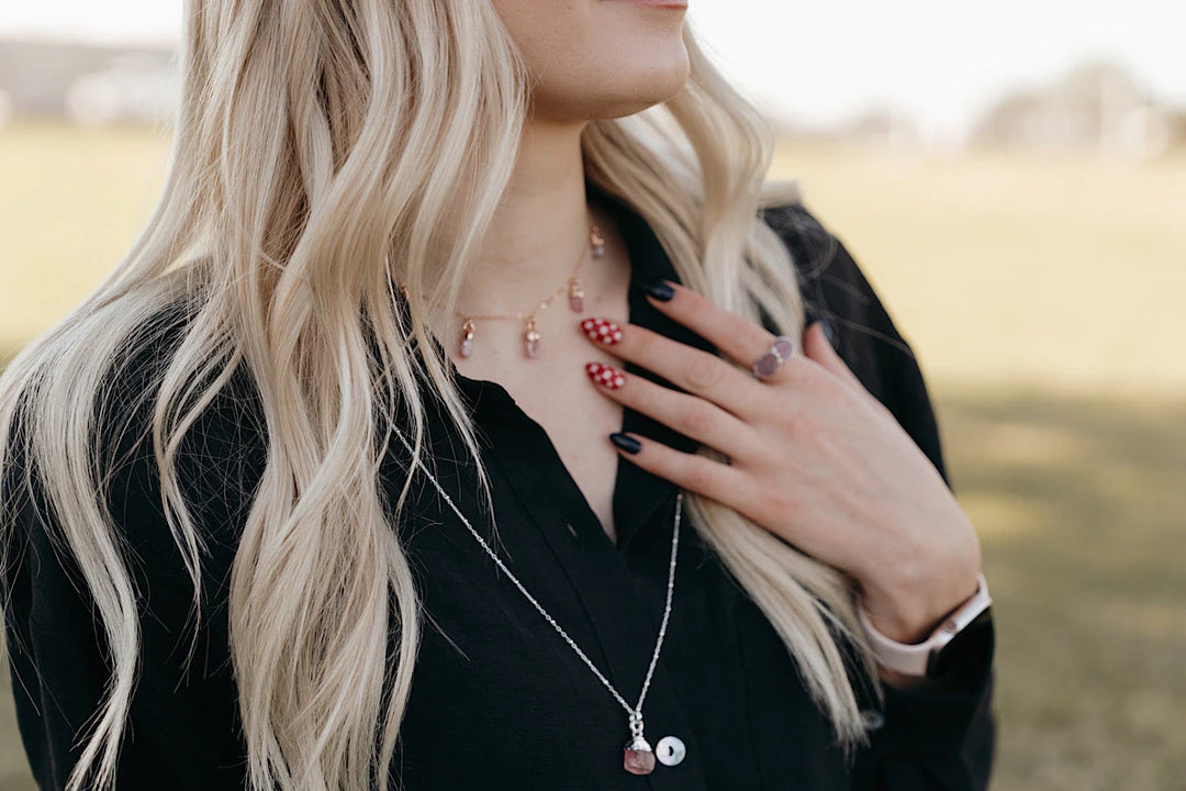 Love Long Necklace · Rose Quartz · Necklaces ·  Little Sycamore