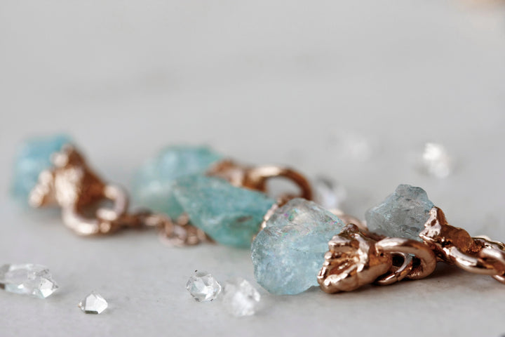 March Raindrops Necklace · Aquamarine · Necklaces ·  Little Sycamore