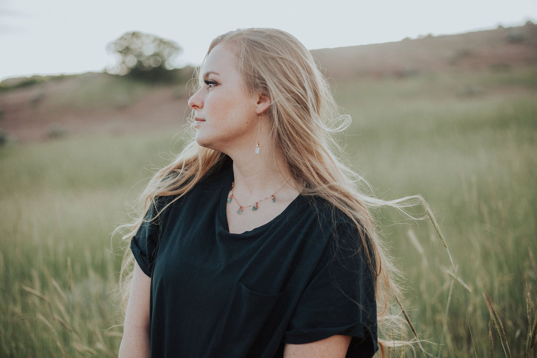 March Raindrops Necklace · Aquamarine · Necklaces ·  Little Sycamore