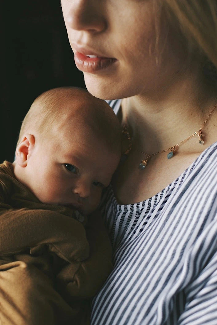 March Raindrops Necklace · Aquamarine · Necklaces ·  Little Sycamore