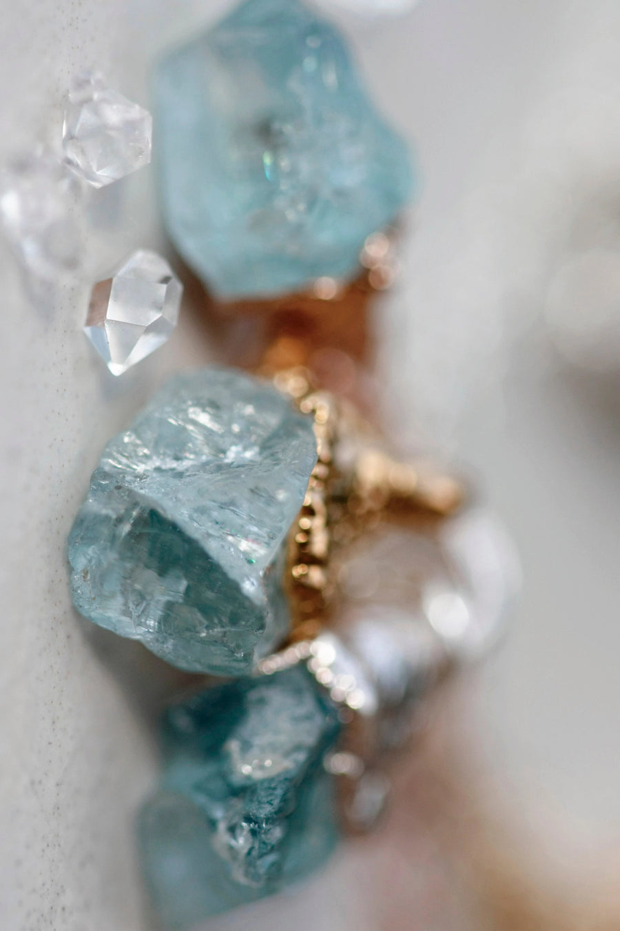 March Raindrops Necklace · Aquamarine · Necklaces ·  Little Sycamore