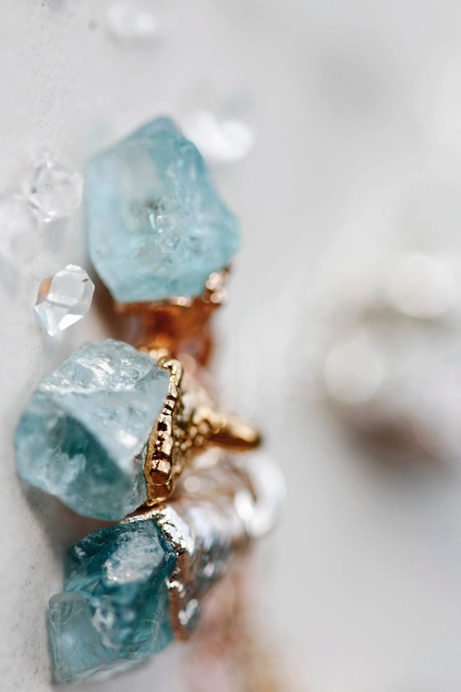 March Raindrops Necklace · Aquamarine · Necklaces ·  Little Sycamore