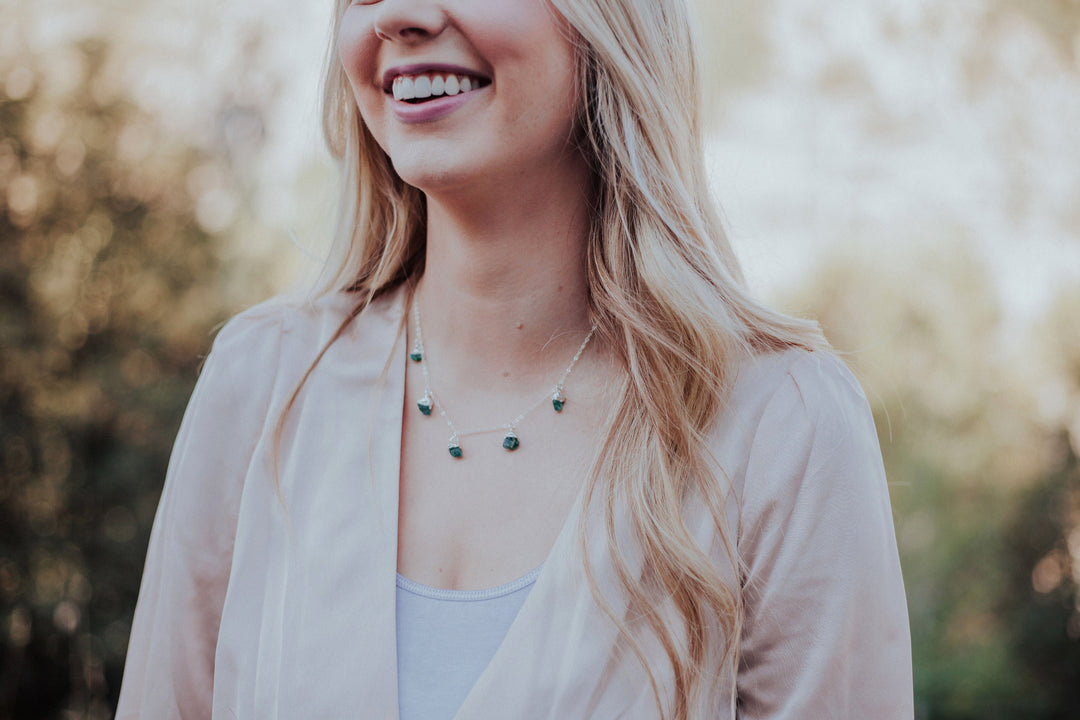 May Raindrops Necklace · Emerald · Necklaces ·  Little Sycamore