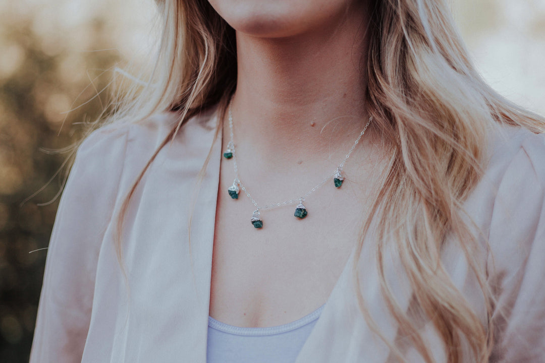 May Raindrops Necklace · Emerald · Necklaces ·  Little Sycamore