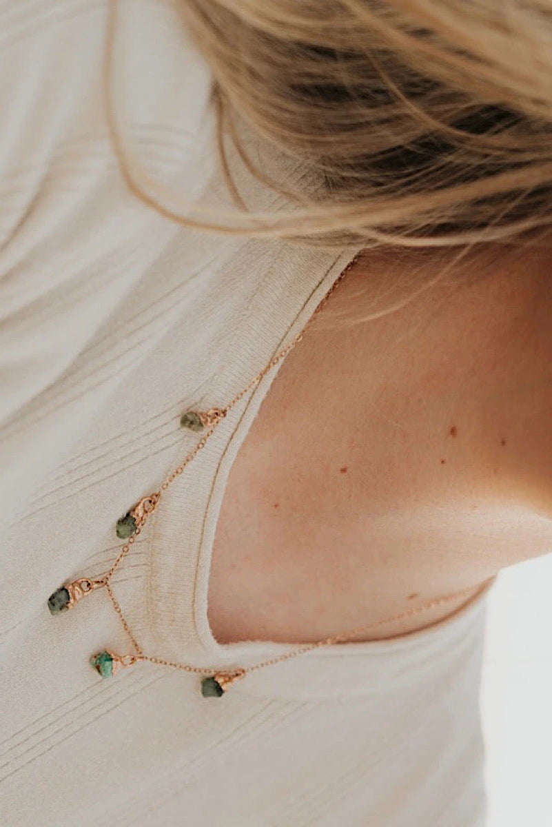 May Raindrops Necklace · Emerald · Necklaces ·  Little Sycamore
