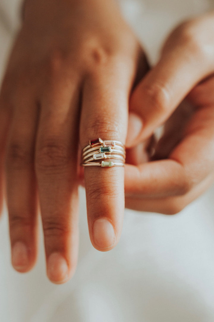 Mini April + Angel Stackable Ring · Rings ·  Little Sycamore