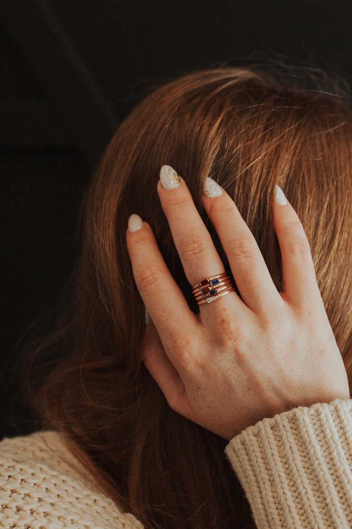 Mini April + Angel Stackable Ring · Rings ·  Little Sycamore