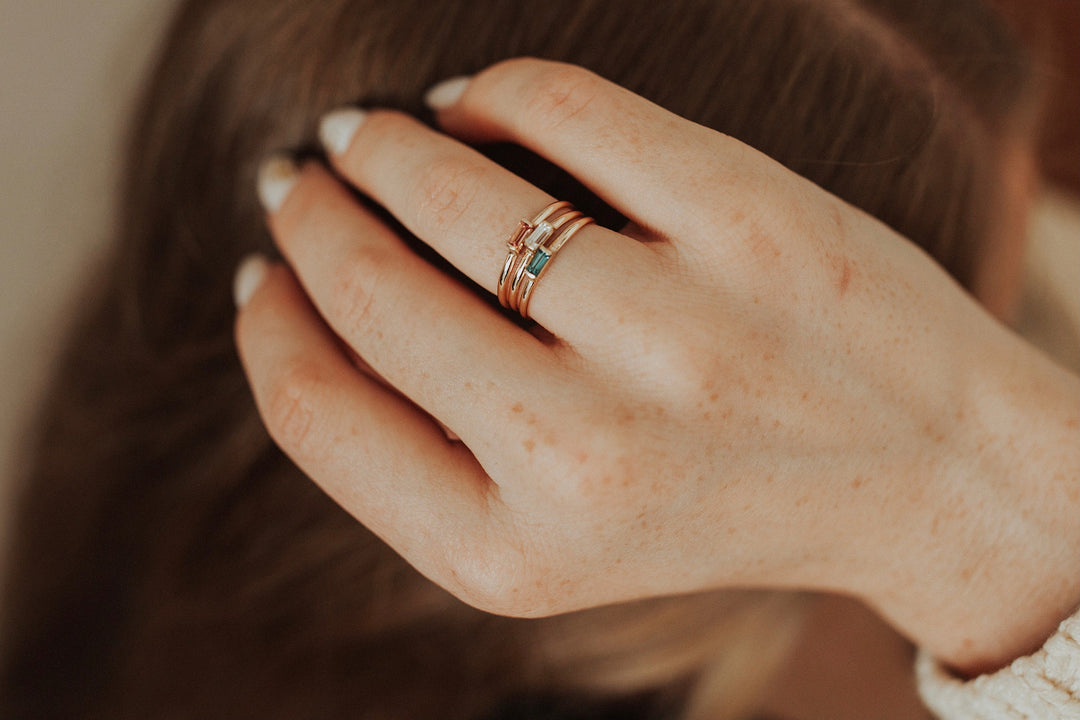 Mini April + Angel Stackable Ring · Rings ·  Little Sycamore