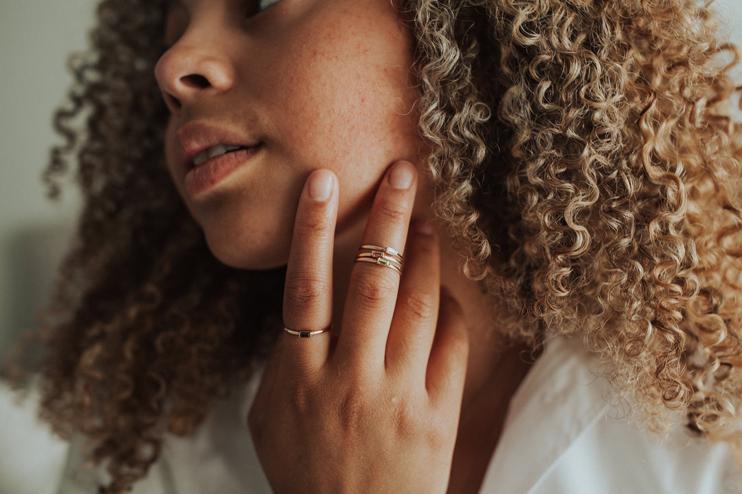 Mini April + Angel Stackable Ring · Rings ·  Little Sycamore