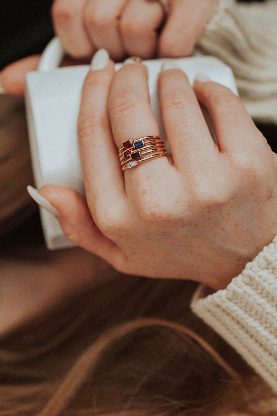 Mini April + Angel Stackable Ring · Rings ·  Little Sycamore