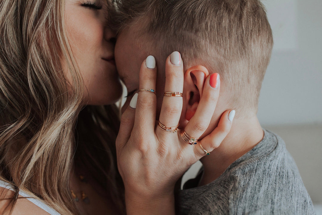 Mini April + Angel Stackable Ring · Rings ·  Little Sycamore