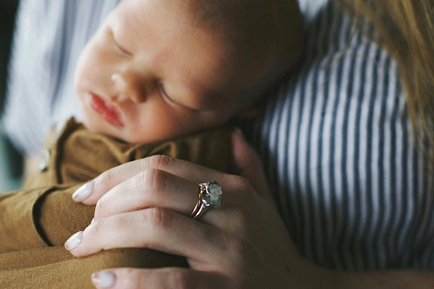 Mini Momma Ring · Customizable · Custom Birthstone Pieces ·  Little Sycamore