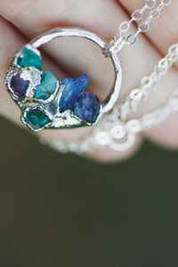 Mothers Circle Necklace · Customizable · Custom Birthstone Pieces ·  Little Sycamore