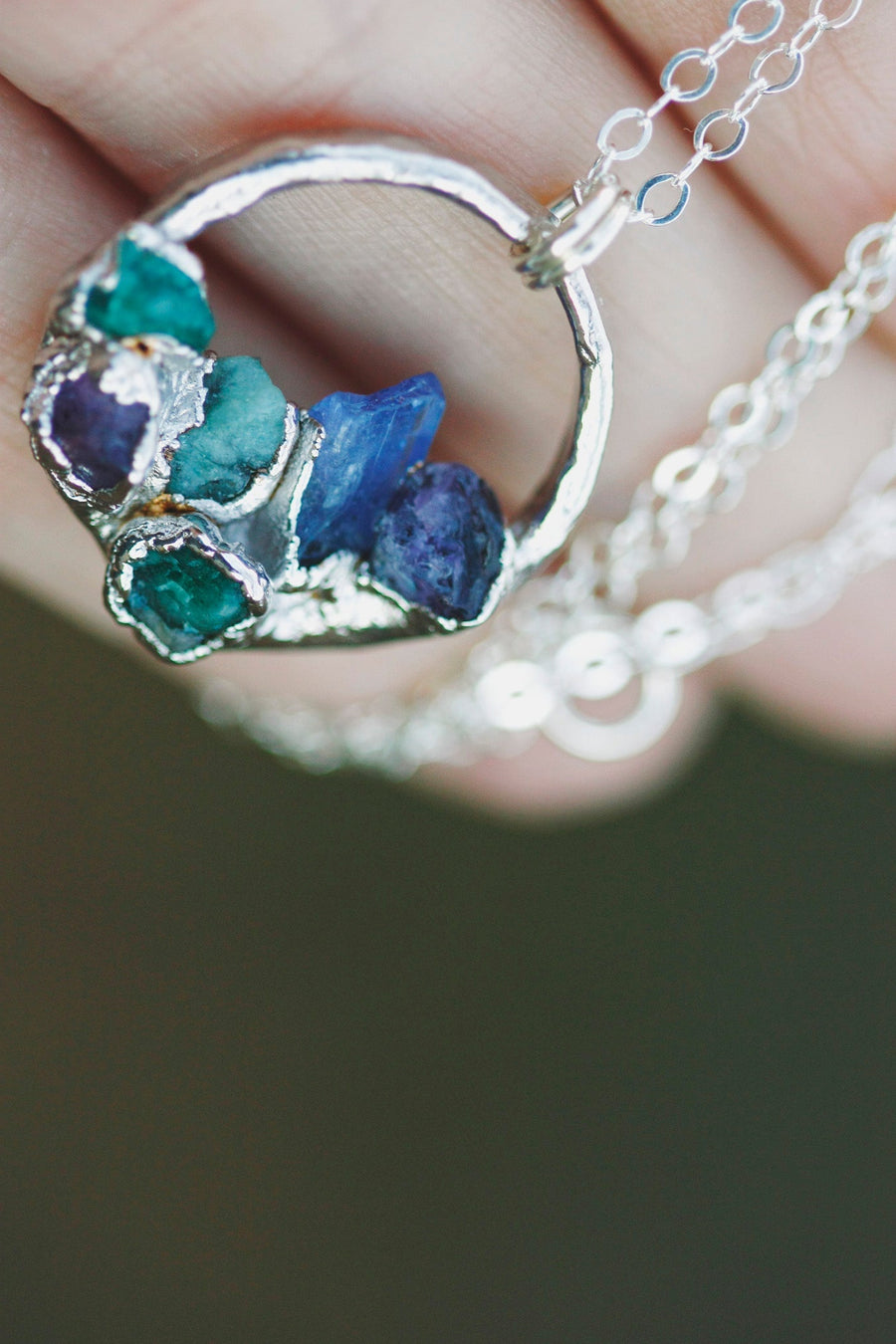 Mothers Circle Necklace · Customizable · Custom Birthstone Pieces ·  Little Sycamore