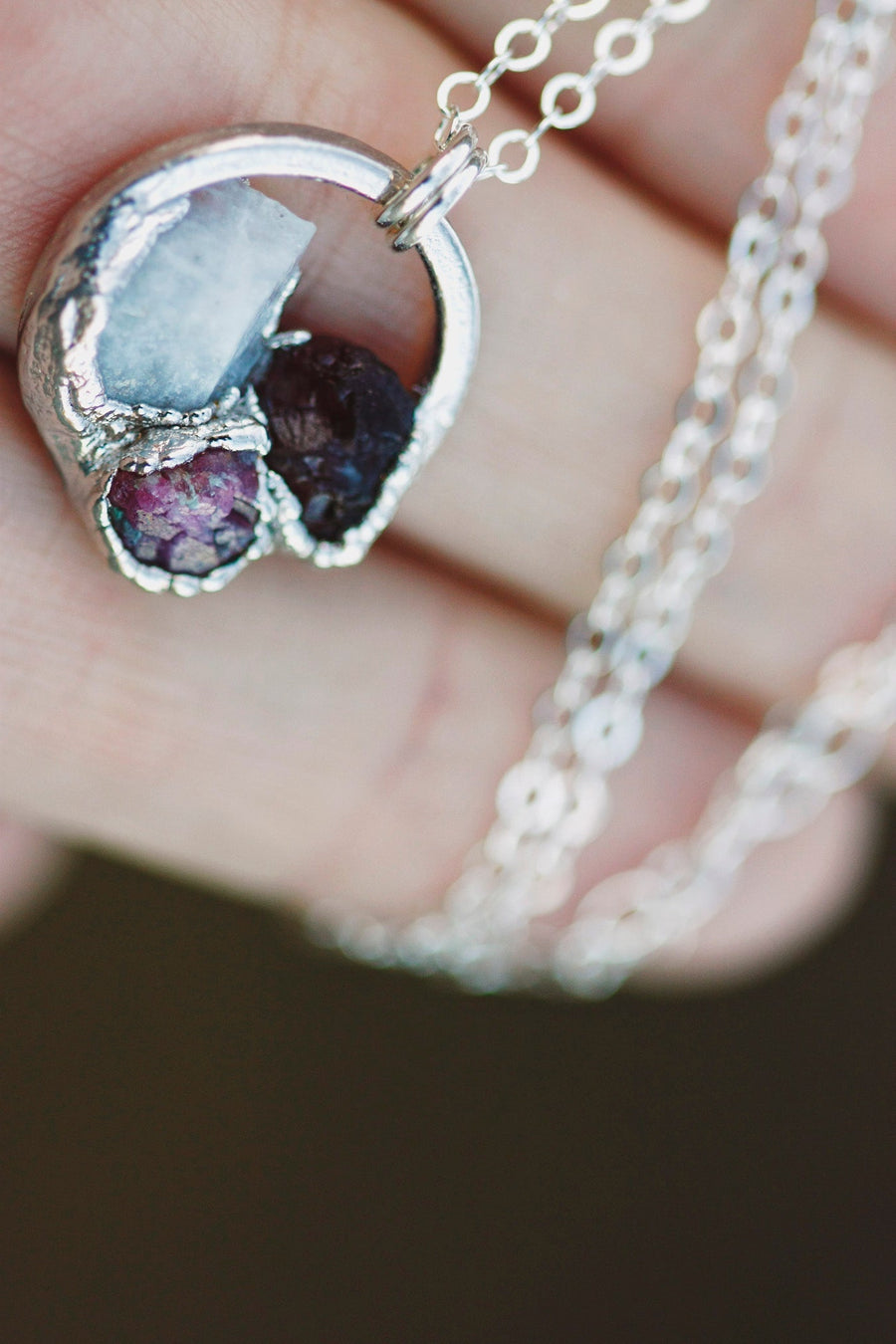 Mothers Circle Necklace · Customizable · Custom Birthstone Pieces ·  Little Sycamore
