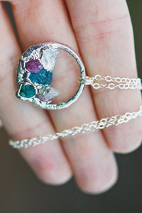 Mothers Circle Necklace · Customizable · Custom Birthstone Pieces ·  Little Sycamore