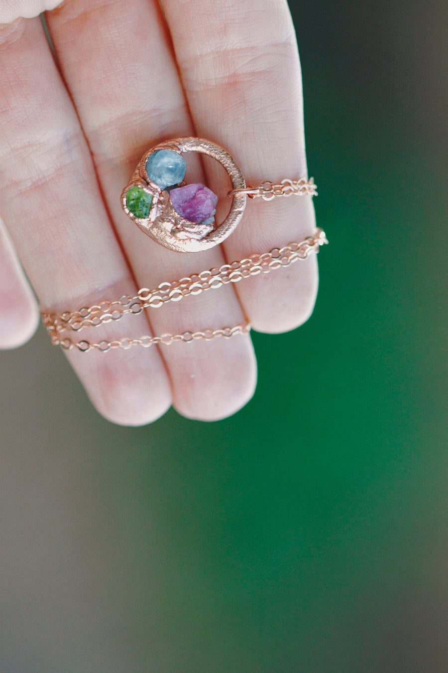 Mothers Circle Necklace · Customizable · Custom Birthstone Pieces ·  Little Sycamore