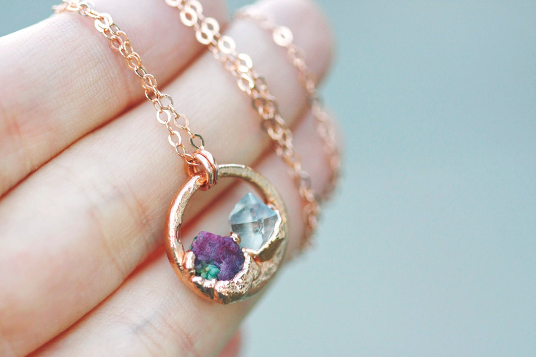 Mothers Circle Necklace · Customizable · Custom Birthstone Pieces ·  Little Sycamore