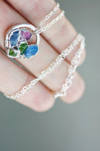 Mothers Circle Necklace · Customizable · Custom Birthstone Pieces ·  Little Sycamore
