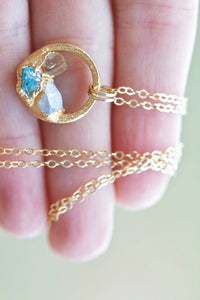 Mothers Circle Necklace · Customizable · Custom Birthstone Pieces ·  Little Sycamore