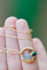 Mothers Circle Necklace · Customizable · Custom Birthstone Pieces ·  Little Sycamore
