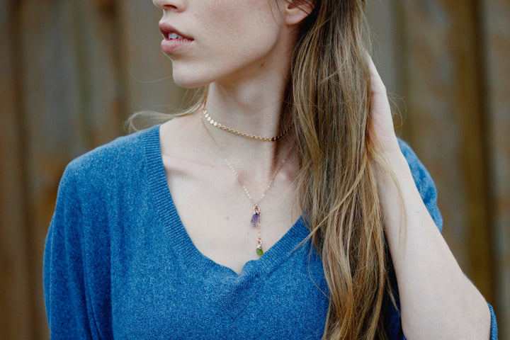 Mothers Drop Necklace · Customizable · Custom Birthstone Pieces ·  Little Sycamore