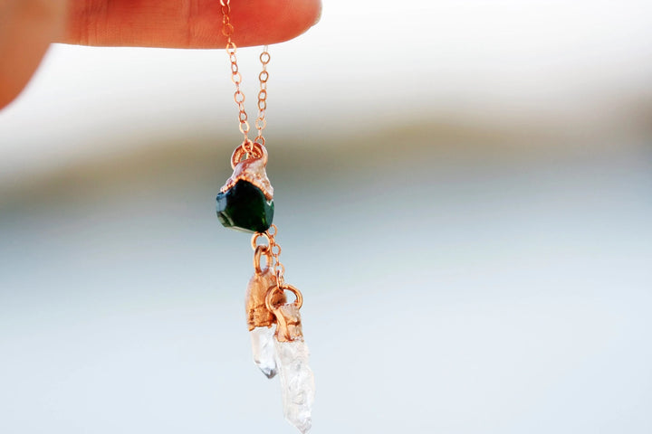 Mothers Drop Necklace · Customizable · Custom Birthstone Pieces ·  Little Sycamore