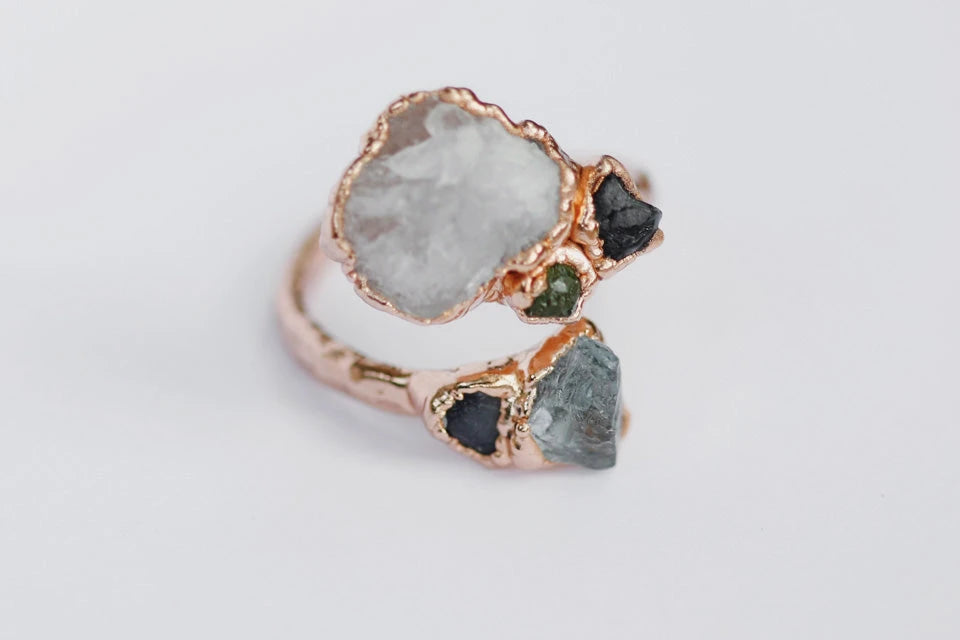 Mothers Wrap Ring · Customizable · Custom Birthstone Pieces ·  Little Sycamore