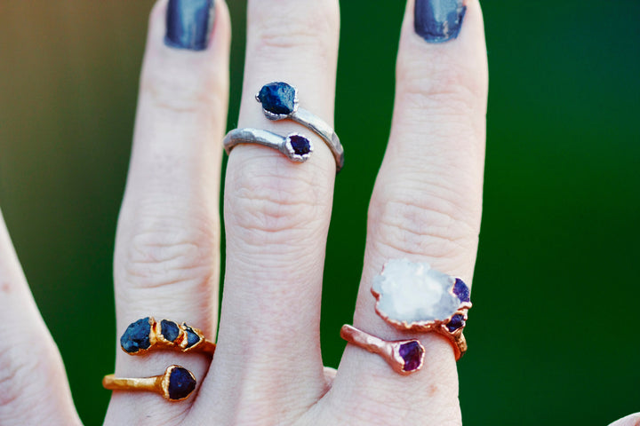 Mothers Wrap Ring · Customizable · Custom Birthstone Pieces ·  Little Sycamore