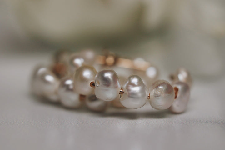 Natural Pearl Hoop Earrings · Earrings ·  Little Sycamore