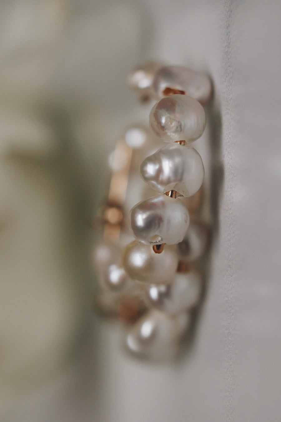 Natural Pearl Hoop Earrings · Earrings ·  Little Sycamore