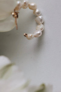 Natural Pearl Hoop Earrings · Earrings ·  Little Sycamore