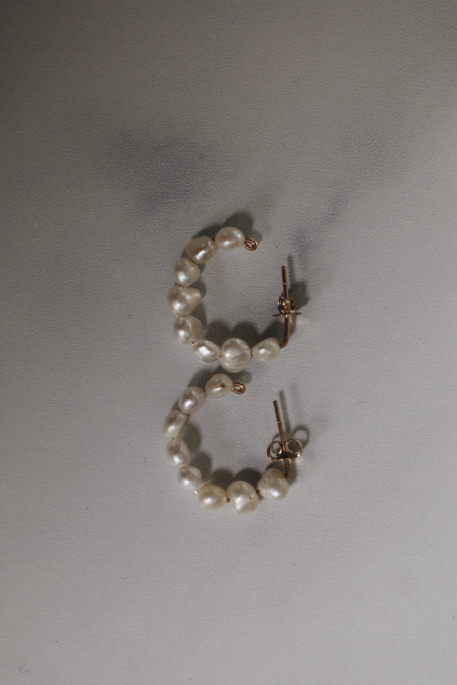 Natural Pearl Hoop Earrings · Earrings ·  Little Sycamore