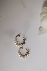Natural Pearl Hoop Earrings · Earrings ·  Little Sycamore
